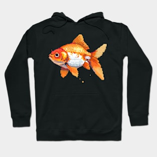 Pixelated Goldfish Artistry Hoodie